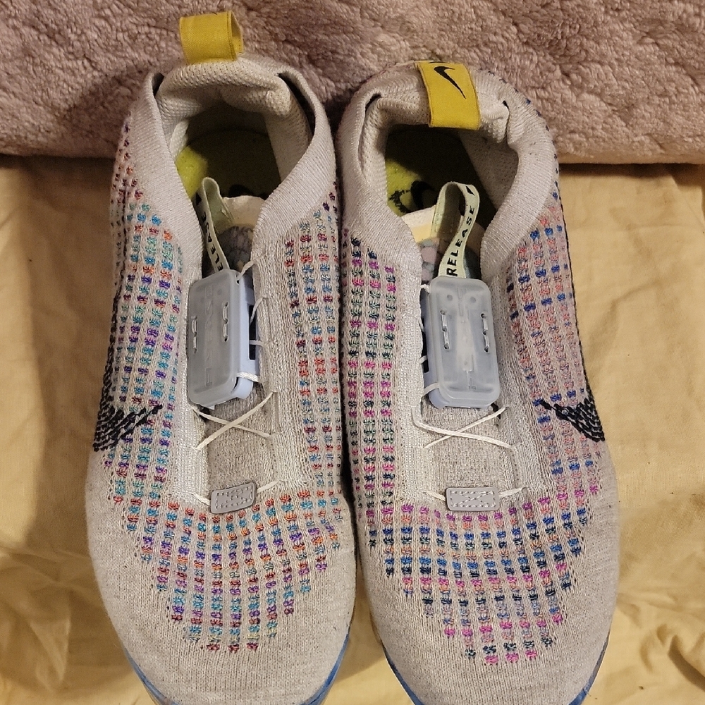 Nike Grey Slip-On Sneakers with Transit Map Design